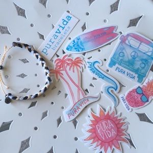 Puravida bracelet and stickers